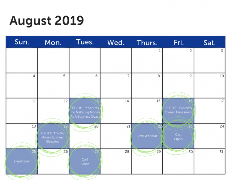 BMBC 2019 Launch Calendar